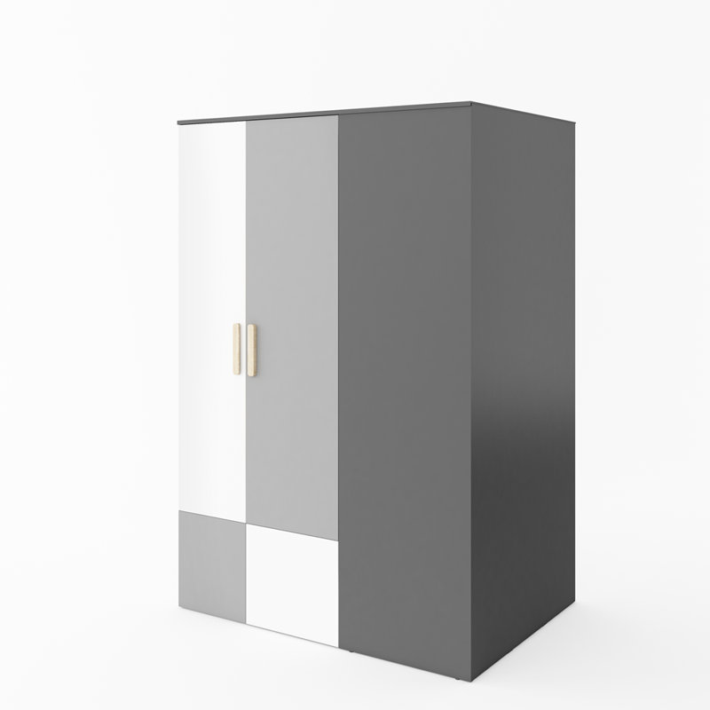 Lizann 2 Door Manufactured Wood Wardrobe