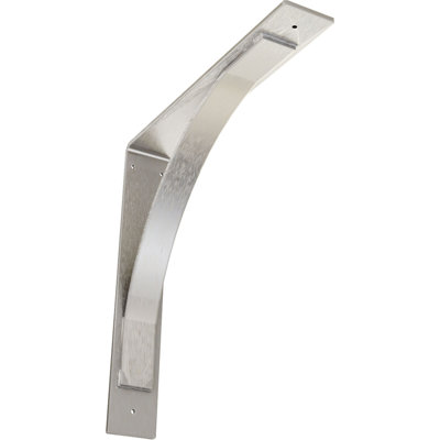 3"W x 18"D x 18"H Morris Steel Bracket, Stainless Steel