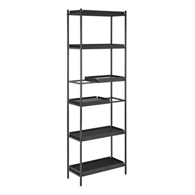 Cublington 26" 6-Tier Shelving Unit In Black