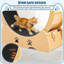Roue d'exercice pour chat 43,3 po en bois, tapis de course silencieux avec tapis pour grands chats d'intérieur-1909374860