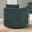 Fauteuil d'appoint compact pivotant à 360 degrés à simple siège, siège rembourré en tissu doux pour les espaces de vie à la maison-827195877