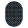 Glam Navy Blue Gold Area Rug