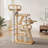 76" Modern Wood Cat Tree For Multi-Cat Homes, Sturdy Cat Tower With Scratching Posts & Platforms