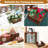 6-Piece Rustic Brown Wood Display Riser Set for Dessert Tables and Party Decor
