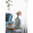 Svirla Vase-Black-And-White Swirl