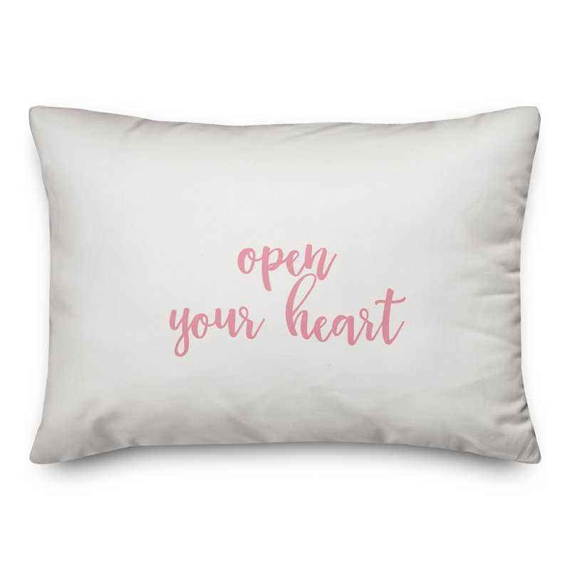 Throw Pillow, Pink/White