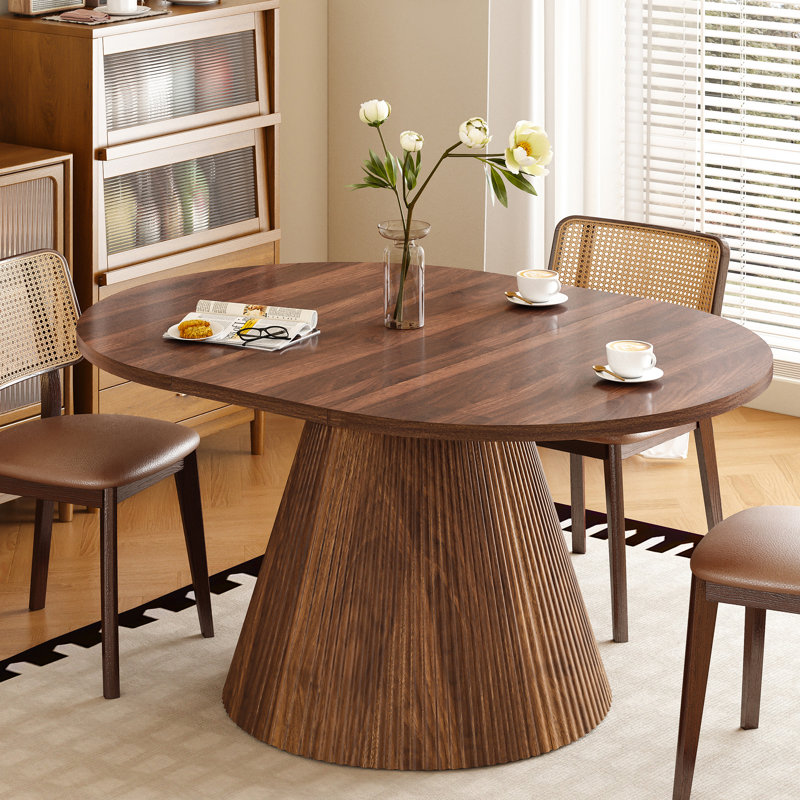 43"-59" Extendable Dining Table, Brown