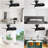 23 Inch Bedroom Ceiling Fan With 3 Color Dimmable 3 ABS Blades Remote Control DC Motor Black With 18W Led Light-1891061849-1891061850