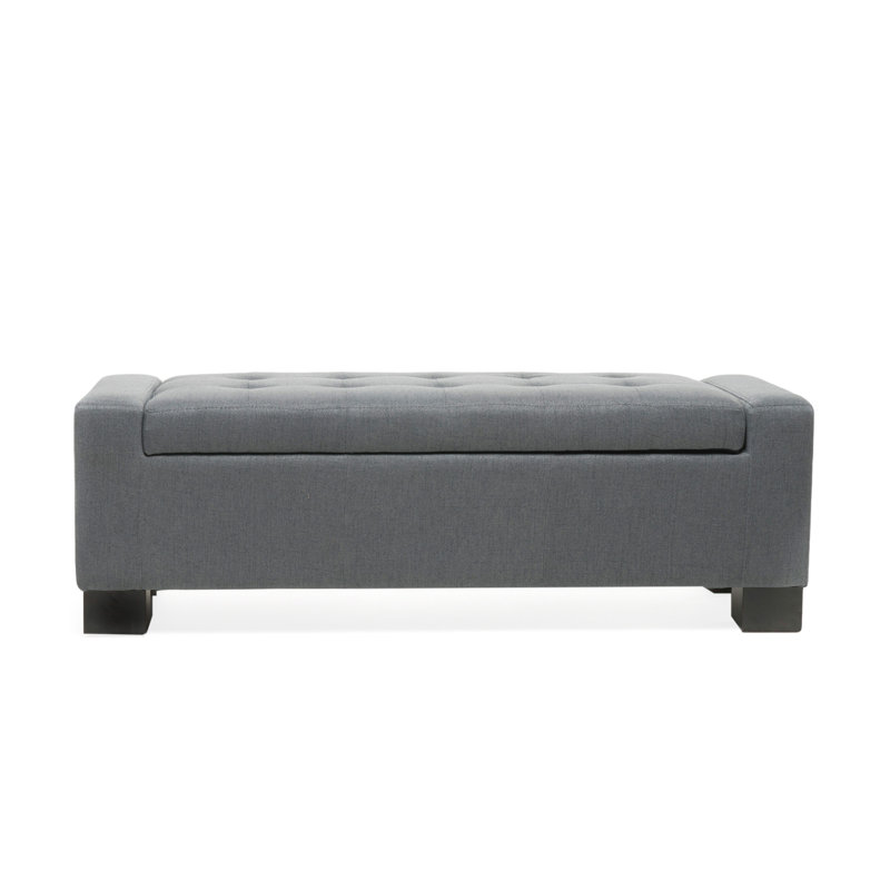 GUERNSEY OTTOMAN, Charcoal