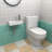 SOUEEUM 10'' White Ceramic Rectangular Bathroom Sink