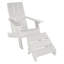 Chaise Adirondack en plastique avec repose-pieds Byrnes-1795682998
