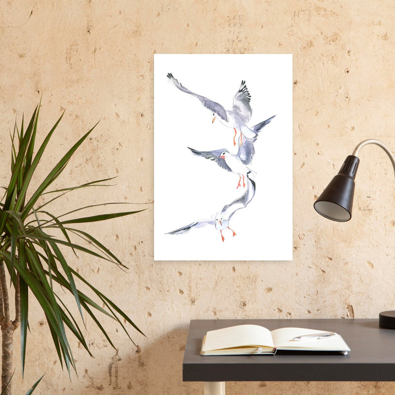 Seagull Flight by Isabelle Brent - Wrapped Canvas Print, 60.96 cm H x 40.64 cm W