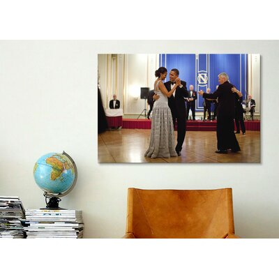 Political Barack and Michelle Obama Dancing Photographic Print on Canvas -  Winston Porter, 85B5022DF411485FB318BE10D62842AC