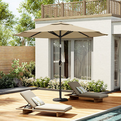 Aislynn 3m Traditional Parasol with LED Light