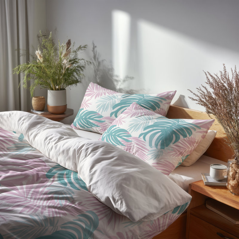 Ensemble de 6 édredons Tropical pour ados - Ensemble de literie Vibrant Teen Tropics, Queen Comforter + 3 Additional Pieces