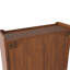 Armoire murale brune avec trois compartiments de rangement - porte en verre de 24,8 po, porte-serviettes pour porte pratique dans une salle de bain, une cuisine et