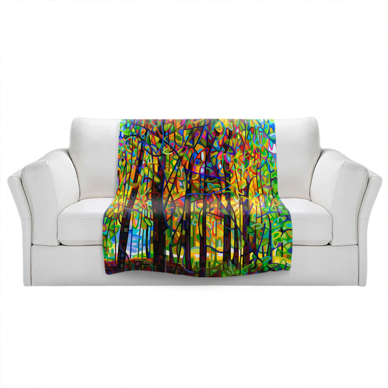 Hand Woven Throw Blanket, 68" x 80"