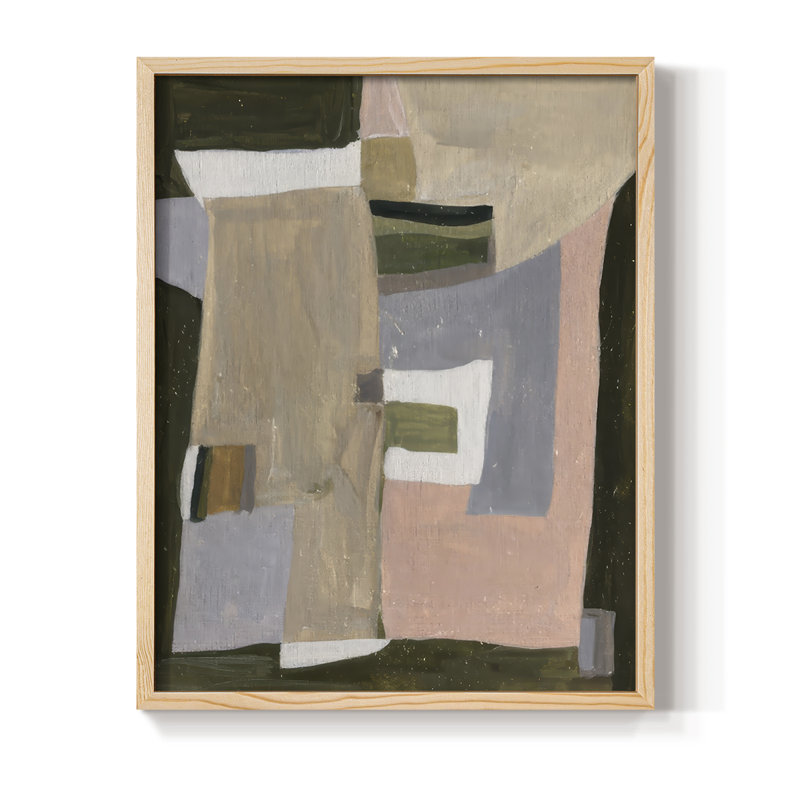 «Green Forest II», reproduction encadrée - bois massif, Naturel, H 30 po x l 24 po