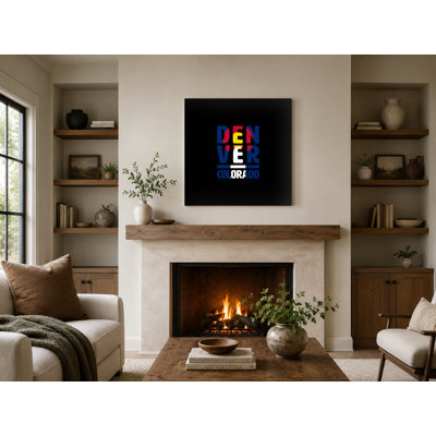 Denver Colorado — Square Canvas Wall Art