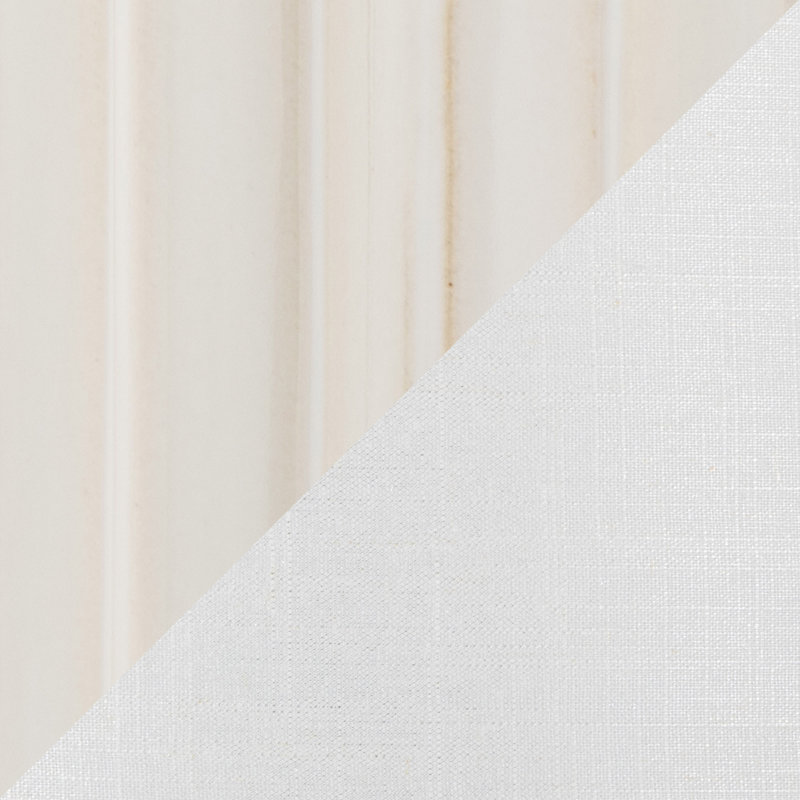 Lampe de table contemporaine en céramique lustrée avec abat-jour blanc 23 po Stella, Crème, crème