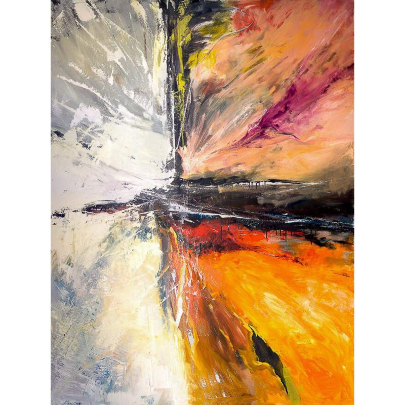 Starburst - reproduction d'art sur toile, Toile encadrée noire, H 24 po x l 20 po x P 1,75 po