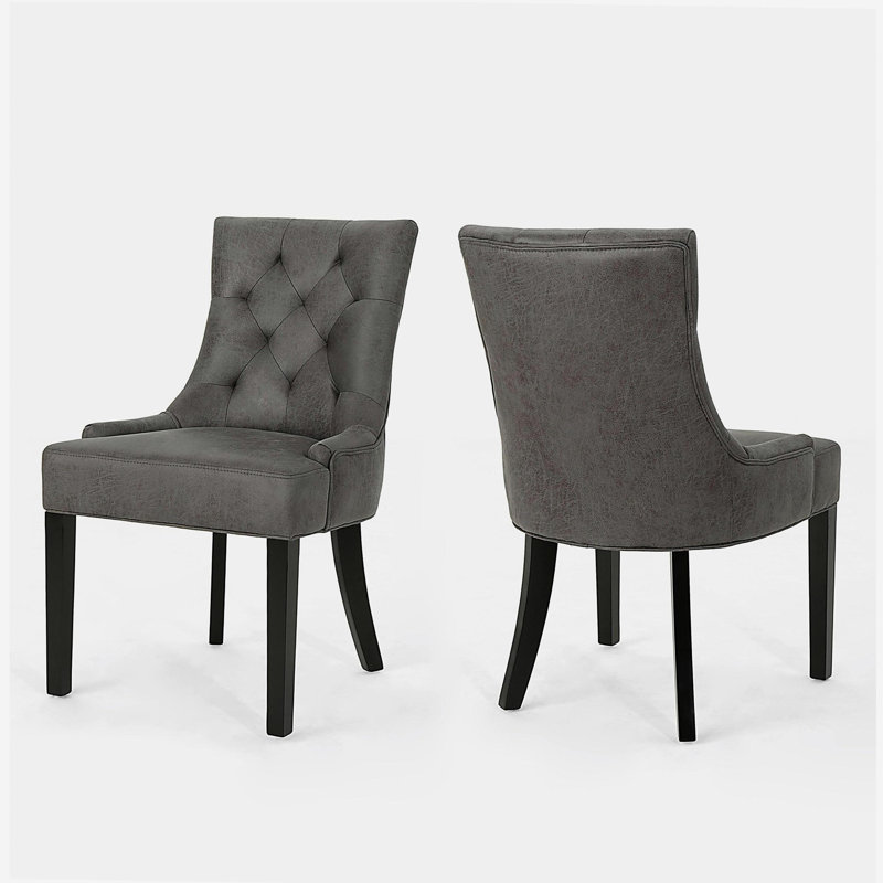 Chaise de salle à manger Cheney - Kd Mp2 (ensemble de 2), 2, Ardoise