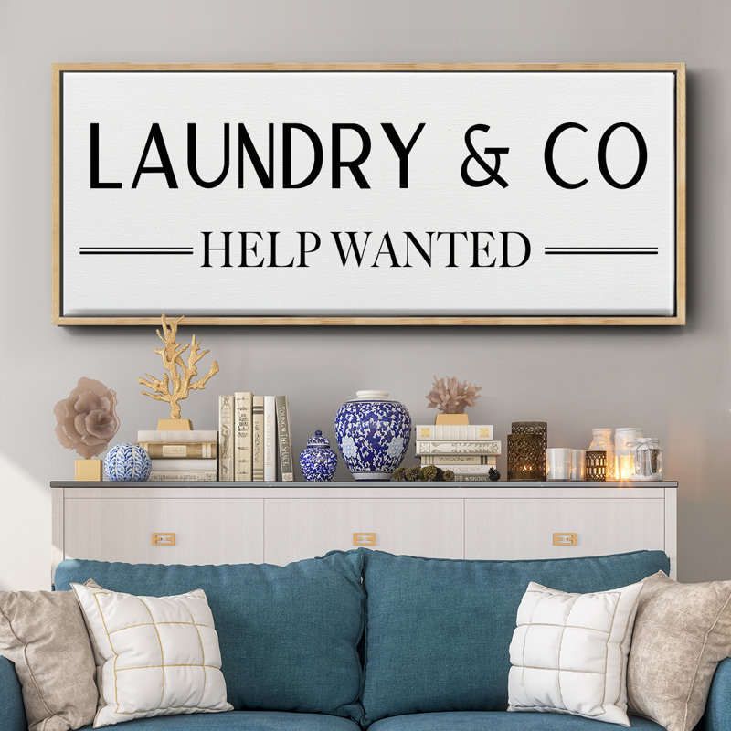 Help Wanted- Framed Canvas