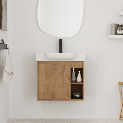 Ensemble de meuble-lavabo simple 28 po avec plateau en céramique Wystan
