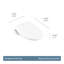 3-Series Electronic Bidet Toilet Seat in White