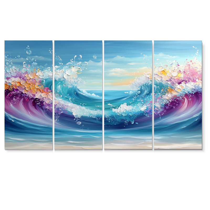 Avonte - art mural côtier - ensemble de décorations murales nautiques, 4, H 28 po x l 48 po