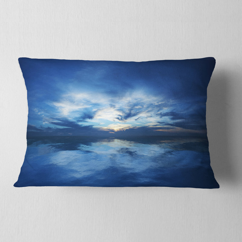 Coussins de seascape et de soleil ciel
