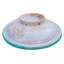 Assiette décorative en céramique Afro-Moresque en bleu / orange / blanc