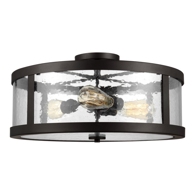 Harrow 3 - Light Semi Flush Mount, Oil Rubbed Bronze