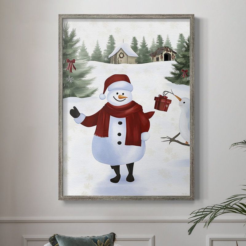 «Christmas Holiday Art» CECXCVII, reproduction d'art encadrée - bois massif, H 11 po x l 9 po