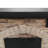 45" Faux Stone Freestanding Electric Fireplace, Realistic Flame Heater for Living Room Bedroom-1518659368