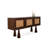 Retro Nut-Brown Solid Wood Sideboard