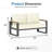52" Aluminum 2‑Person Outdoor Sofa for All Weather, Metal Patio Sofa with Wood Armrest for Skin-friendly Touch, Outdoor Loveseat with Removable Cushions for Backyard, Garden, Deck-108685261