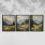 Lanscape Study Series C -Set of 3 Fric Giclee Prints -Prêt à accrocher-107268237-107268236