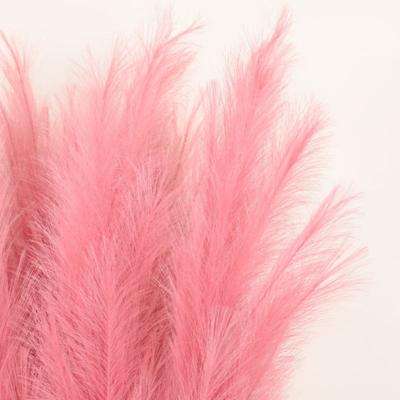 Tall Faux Pampas Grass Spray, Artificial Long Stem Floral Fluffy Fake Plants Pampas Grass For Floor Vase Filler Home Boho Wedding Party Dining Table Centerpiece Decor