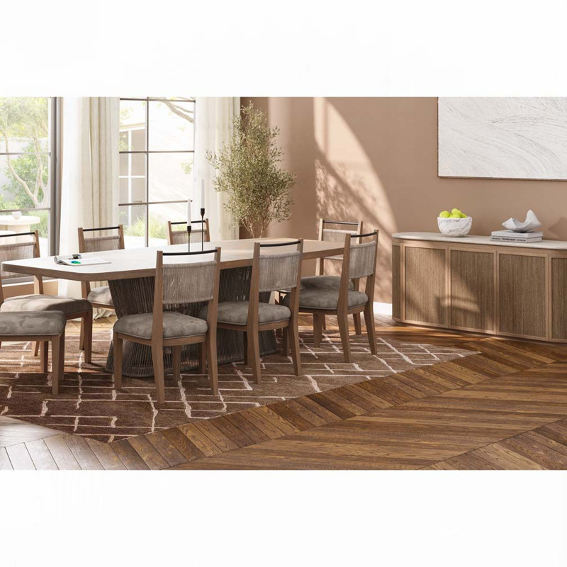 Dining Chairs,Rope Back Chair, Brown