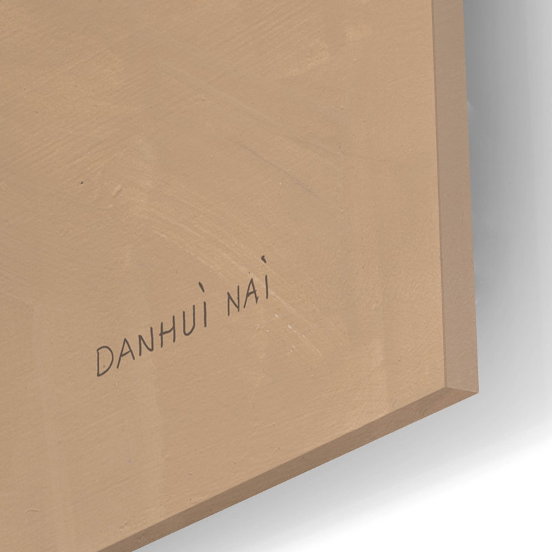 Art mural en verre acrylique «Unity Brown» par Danhui Nai