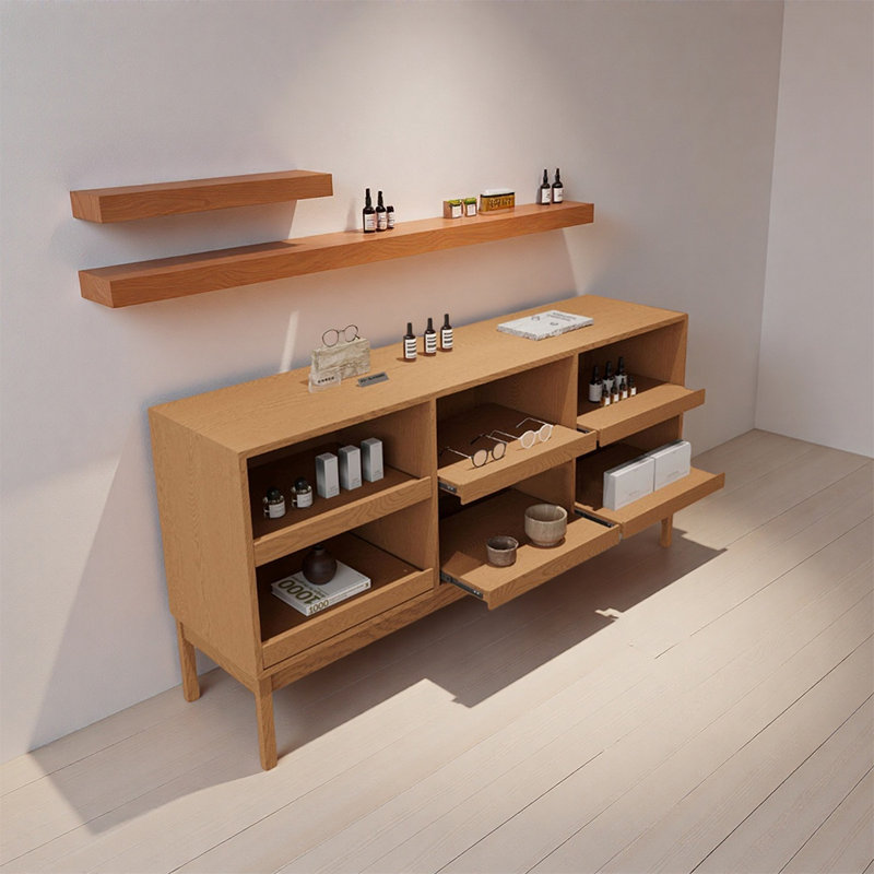 Simple Modern Display Cabinets – Elegant Multi Use for Retail Stores Boutiques and Gift Shops