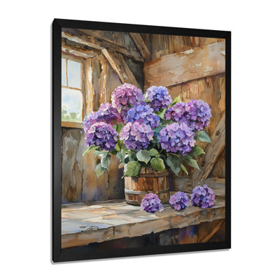 Art mural floral sur toile, impression de fleur botanique - composition florale de jardin