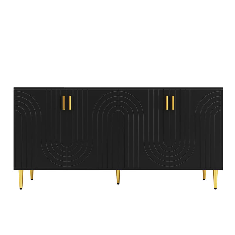 152cm Sideboard, Black