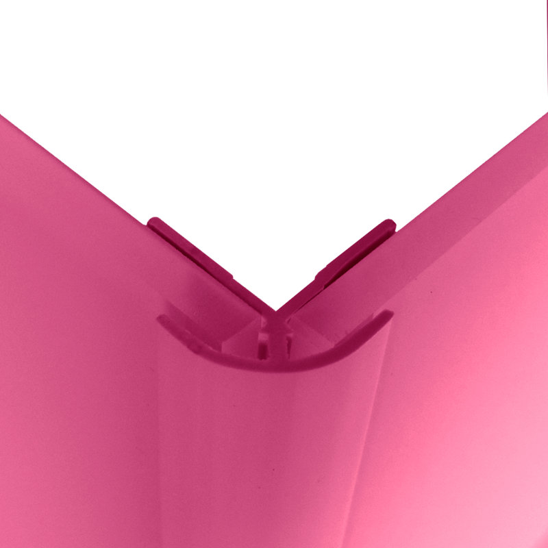 0.8" x 96" Wall Paneling in Pink
