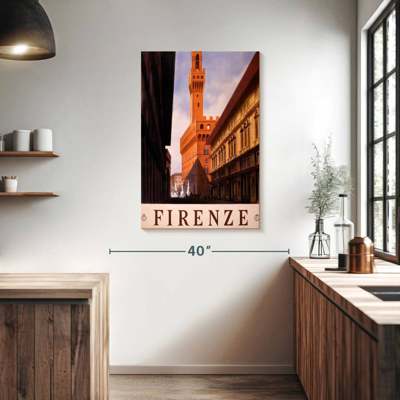 Aime See Firenze Wall Sign, 39" H x 26" W