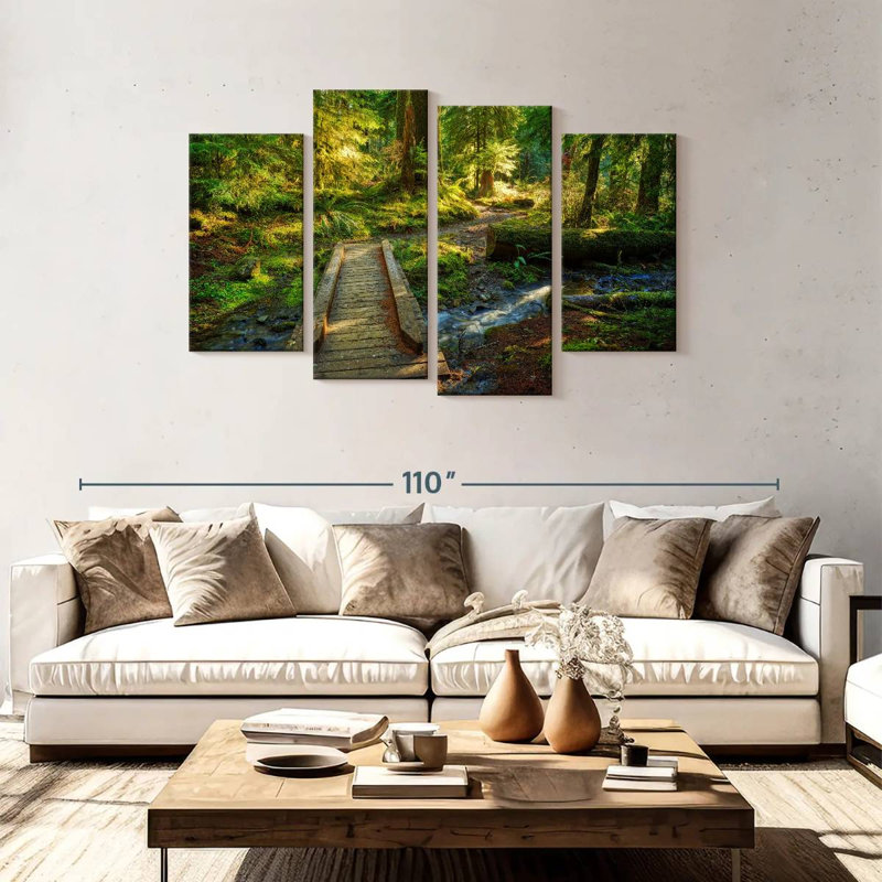 Alvord Olympic Forest Bridge, 48" H x 75" W