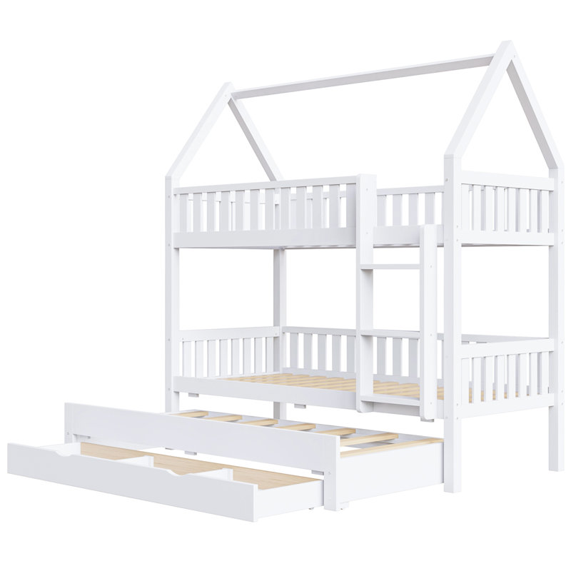 House Bunk Bed With Fence