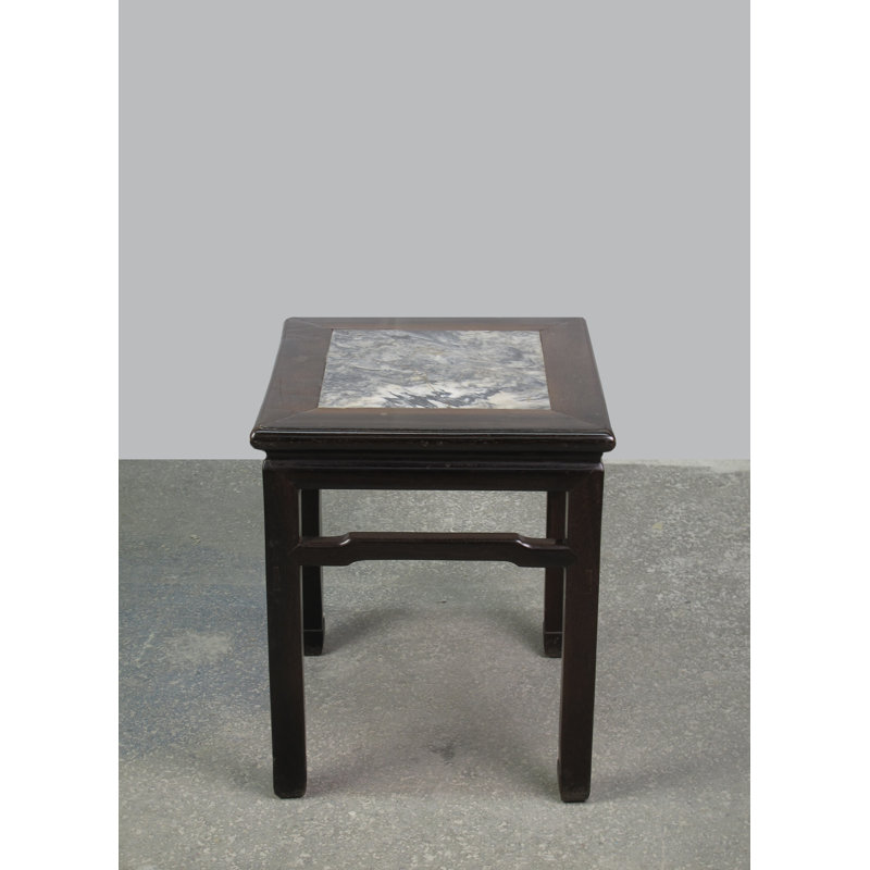 Asian Classic Marble End Table