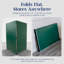 Plateau de conversion de tennis de table à fixation rapide 9 pi Hathaway 9 mm - Taille réglementaire, conception pliable en deux pièces, surface d'ingénierie durable - filet et poteaux inclus, vert